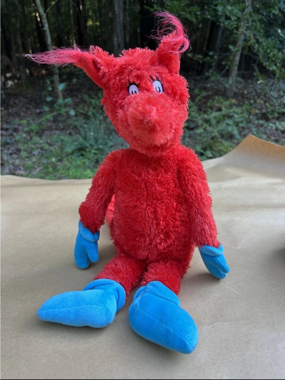 Kohls Cares Kids Dr Seuss Fox In Socks Plush Stuffed Animal Red Blue 18"